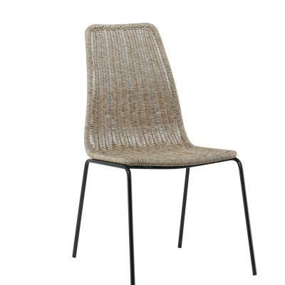 Hot Sale Modern Style Wicker Rustic French Bistro Rustic Rattan Cane Chair