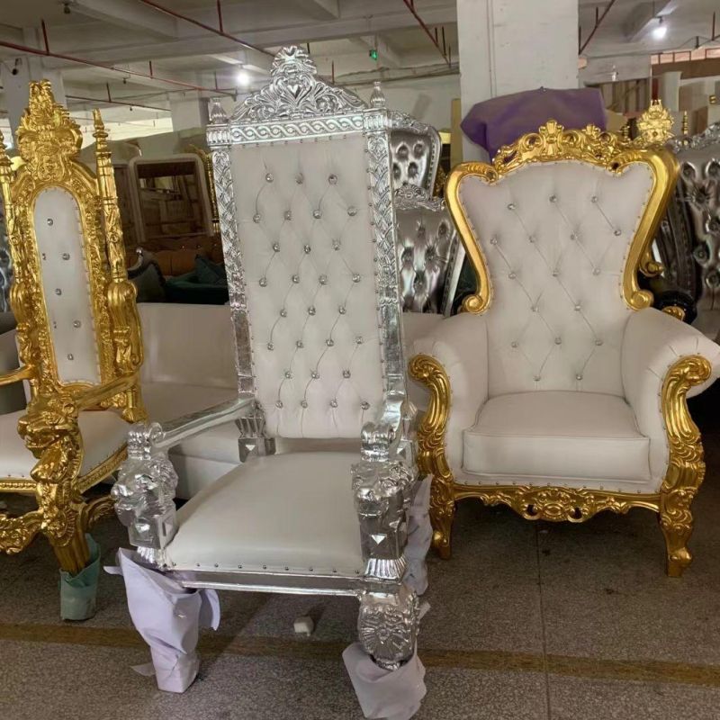 Wedding Bride and Groom King Throne Chair
