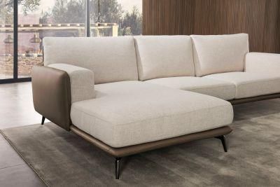 Customized Home Furniture Sofa Fabric Sofa Corner Sofa with Metal Leg for Living Room GS9023