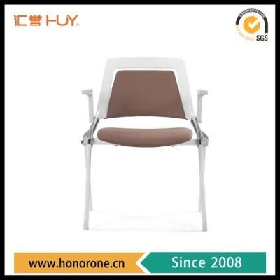 Conference Room Chair with Wheels 761d Popular PP Back Foldable Waiting Chair