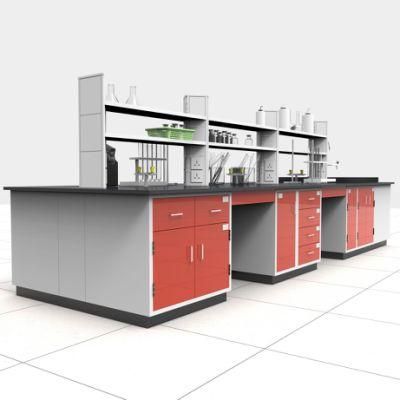 Pharmaceutical Factory Steel Lab Furniture with Absorbent Paper, Hospital Steel School Lab Bench/
