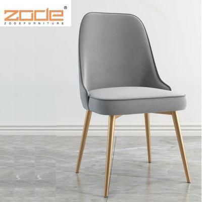 Zode Free Sample Wholesale Nordic Velvet Modern Luxury Design Room Furniture Dining Chairs