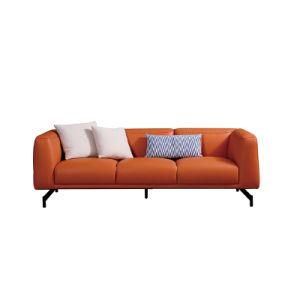 New 2020 Design Leather Sofa Home Furniture Modern Metal Legs Sofa