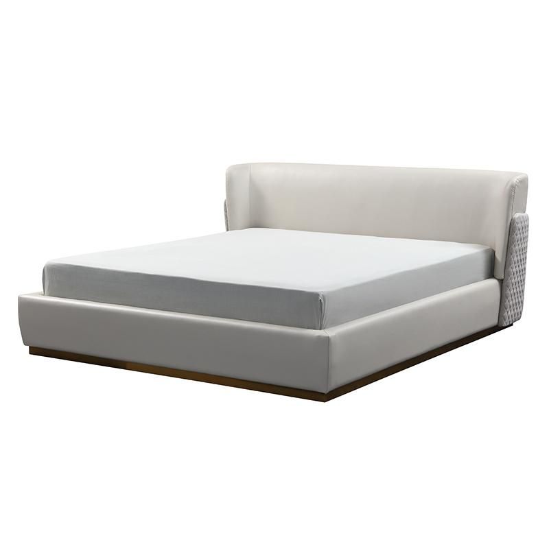 Bedroom Furniture High-End Light Luxury Design King & Queen Size Bed