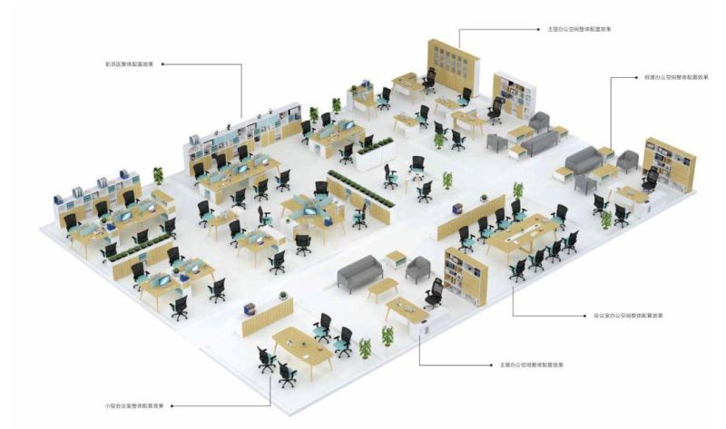 New Design Office Northern European Style Computer Modern Boss Executive Table