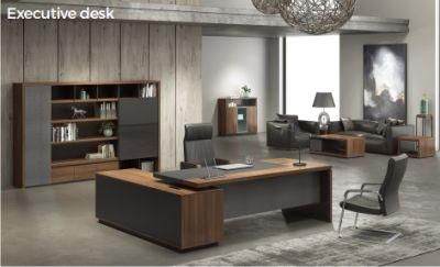 Traditional Chain Melamine Furniture L Shape Office Desk Private Office Furniture Executive Desk