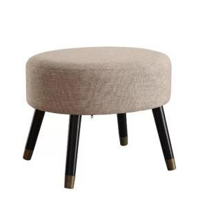 Modern Chinese Leisure Fabric Living Room Outdoor Hotel Garden Kids Bedroom Home Stool Furniture Sofa Chair Ottaman Pouf