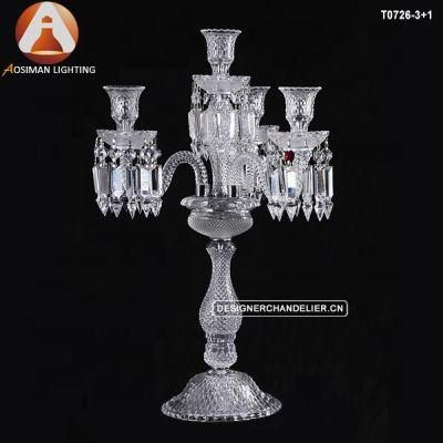 High End Crystal K9 Candlestick Wedding Table Centerpieces Crystal Candelabra Baccarat