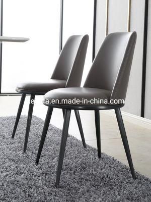 Restaurant Home Furniture Set Black Metal Legs Dining Upholstered Chairs