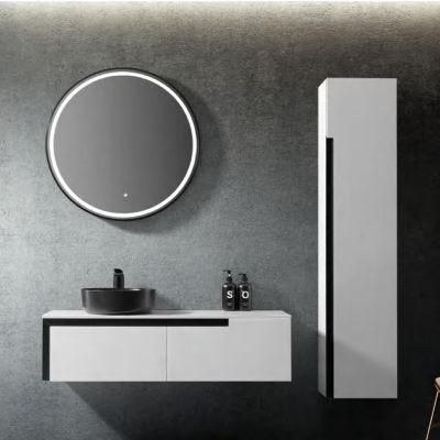 Hotel European Modern Wall-Hung MDF Melamine Bathroom Furniture