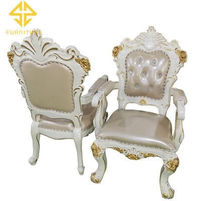 2021 New Arrival Wood Carve Vintage Wedding Chair for Sale