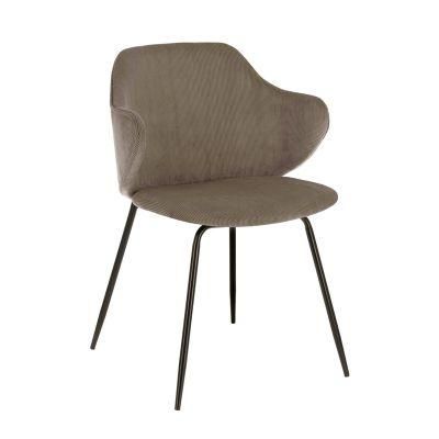 Unique Design Kitchen Restaurant Home Furniture Grey Fabric Dining Room Chairs