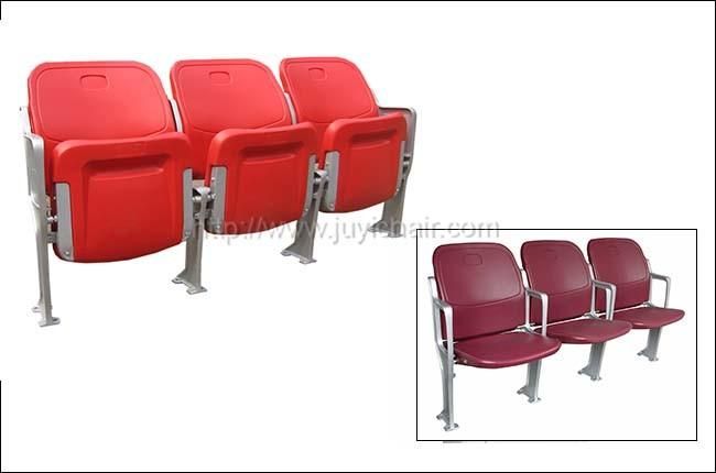 Blm-4361 Fixed on Floor Folding Stadium Seats with Cushion Soccer Field Sport Gym Stadium Plastic Seats for Stadium