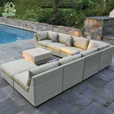 Garden Furniture Lounge Couch Modern Pool Side Sofa Outdoor Patio Furniture Sofa Sets