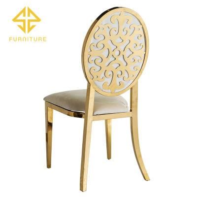 Sawa Modern Luxury Gold Stainless Steel Chairs for Wedding Event Banquet Using