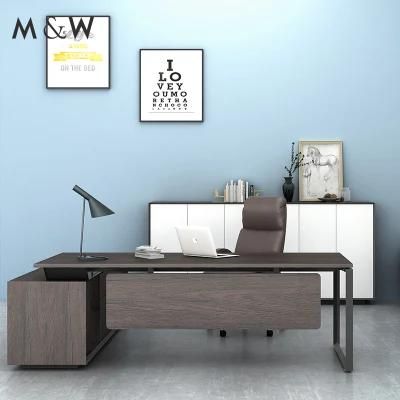 L Shape Modern Complete Executive Desk Office Furniture Set Manager Table