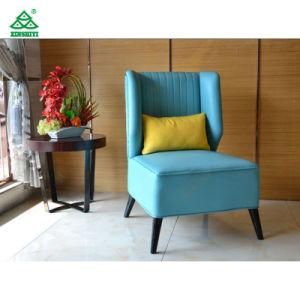 International Fancy Design Living Room Furniture Sofa Leisure Chair / Solid Wood Frame with Leather Finish