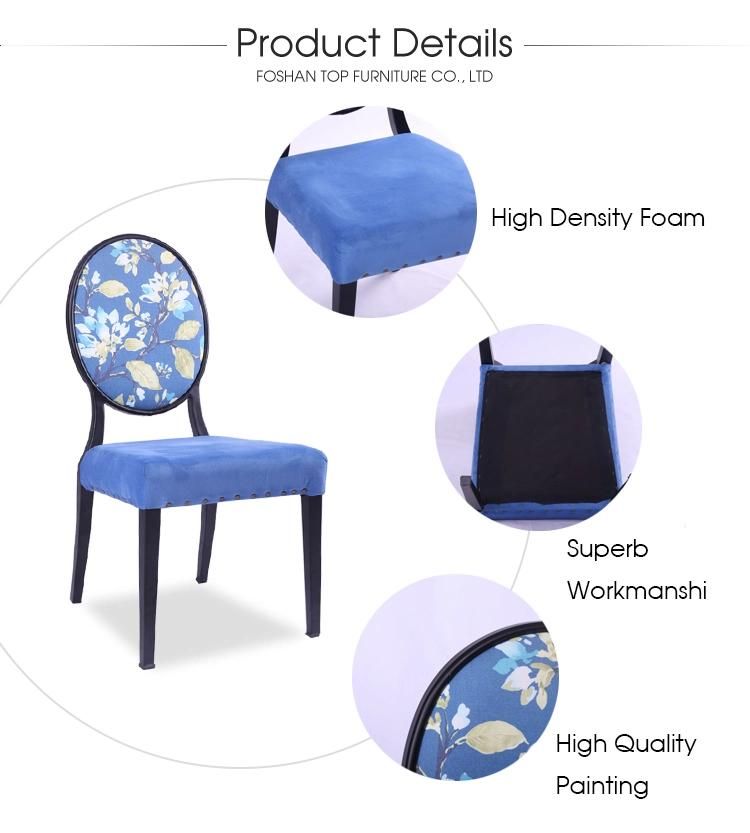 Top Furniture Foshan Factory Elegant Metal Catering Luis Chair