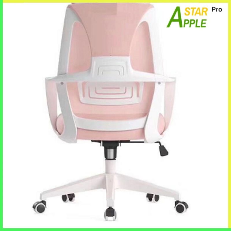 Elegant White Furniture Boss Office Plastic Chair with Soundless Castor