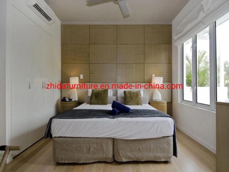 Chinese Teak Wood Hotel Guess Double Room Furniture Apartment with Furniture Sofa