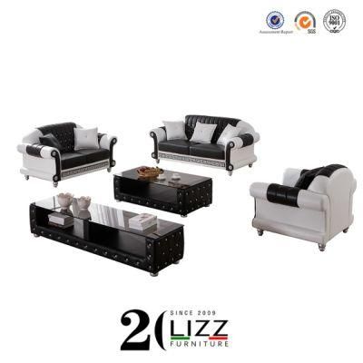 Modern Living Room Home Furniture Genuine Leather Leisure Sofa