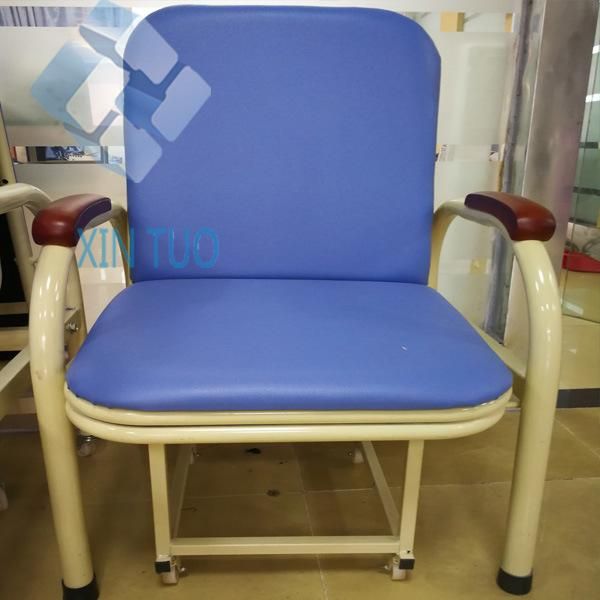 Hospital Power Coated Patient Accompany Chair, Patient Sleeping Chair