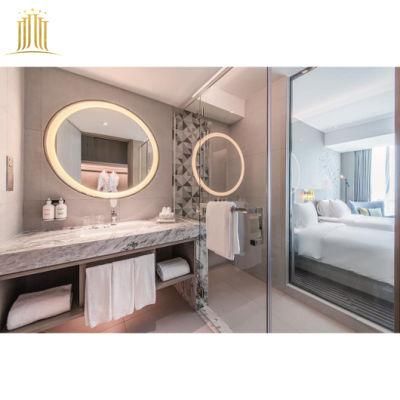 Guangzhou Foshan Design Hotel Bathroom Furniture Mirror Cabinet Hotel Vanity
