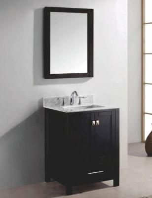 24&prime; &prime; Small Solid Wooden Bathroom Vanity with Mirror