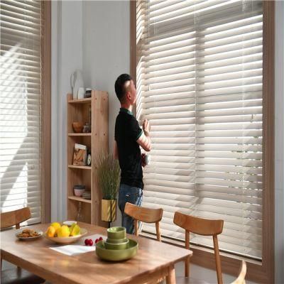 25/35/50mm UV Coated Printing Wooden Venetian Blinds