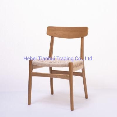 Modern Furniture Hot Sale Minimalist Wood Backrest Solid Wood Dining Chair