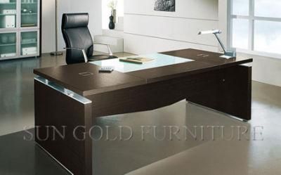 on Sale Wooden Black CEO Boss Office Desk Office Table Furniture (SZ-OD126)