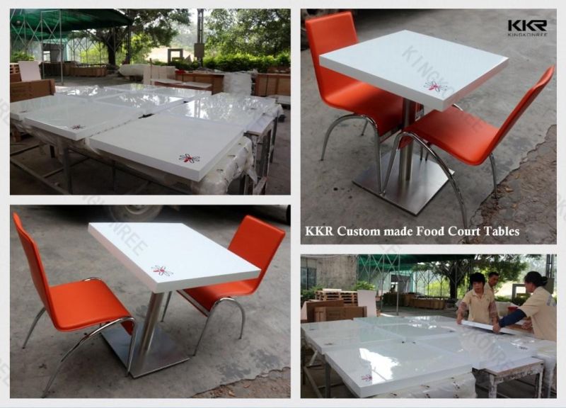 Corian Acrylic Solid Surface Restaurant Artificial Stone Table