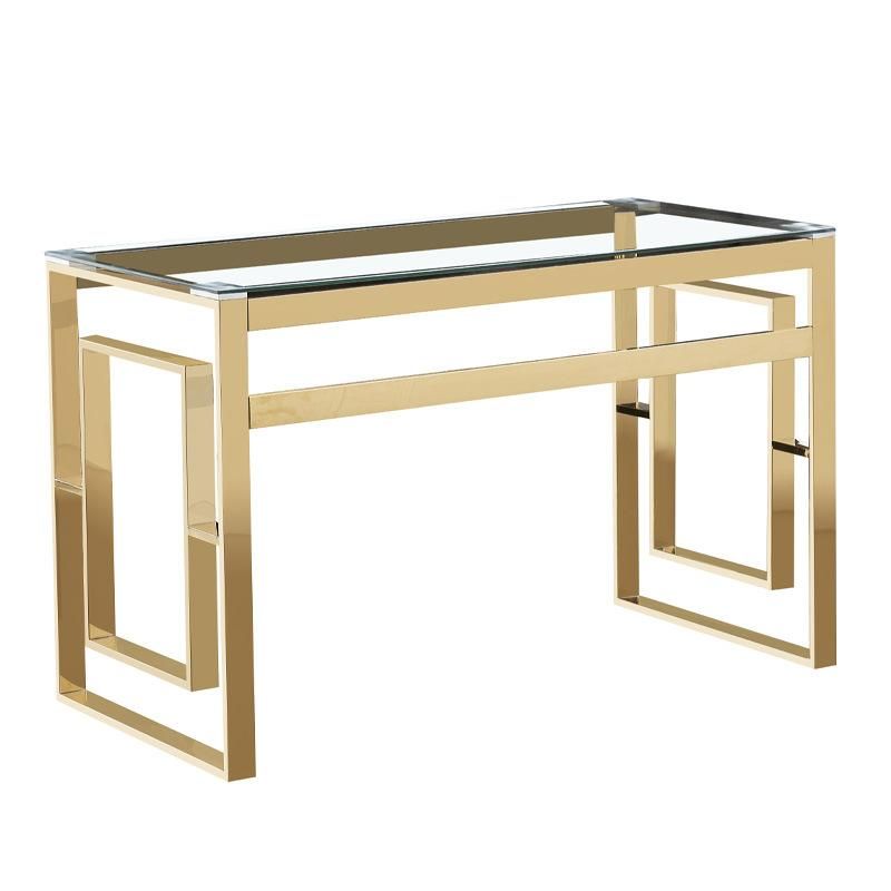 Hot Sale Home Furniture Stainless Steel Frame Table/ Golden Chrome Marble Top Coffee Table