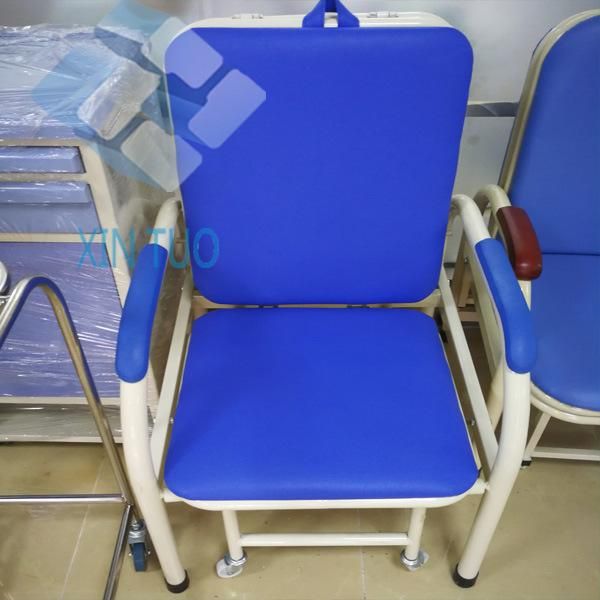 Medical Manual Hospital Foldable Accompanying Escort Chair