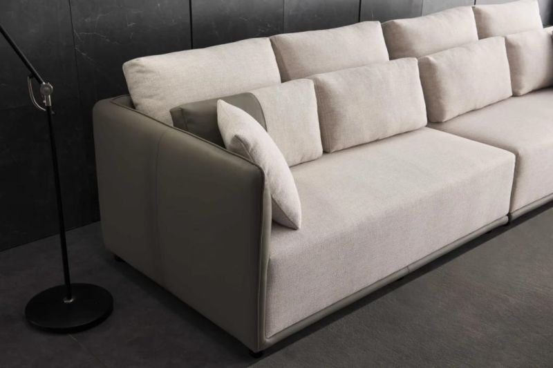 China Manufacturer Latest Newly Modern Furniture Genuine Leather Sofa in Living Room Sofa