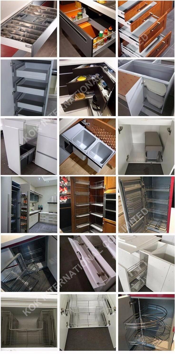 America Standard White Shaker Door Solid Wood Kitchen Cabinet