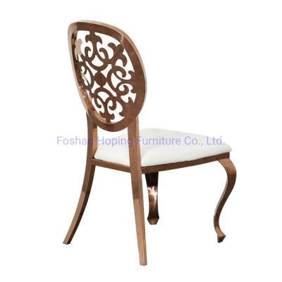 Europe Dubai Wedding Furniture Indoor Event Tables and Chairs Hole Back Round Chair