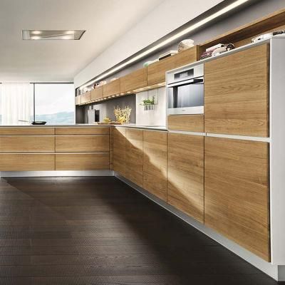 Modern Style Modular Kitchen Cabinet PVC China Supplier Matt Grey Black Lacquer Kitchen Cabinet