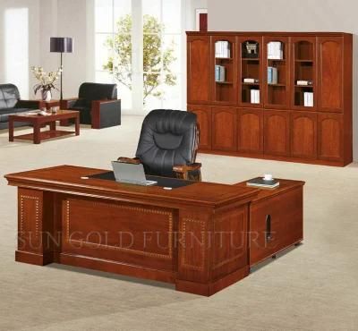 Classic Solid Wood with Veneer Office Executive Desk