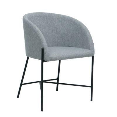 Wholesale Modern Dining Room Furniture Fabric Dining Chair with Metal Leg