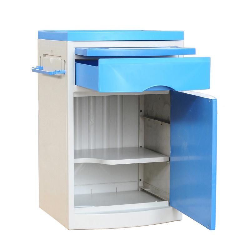 Medical Hospital Furniture ABS Plastic Hospital Bedside Cabinet for Patient