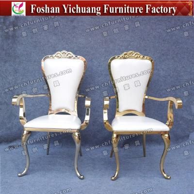 Yc-Ss32-01 Luxury Hotel Furniture Wedding Gold Queen and King Throne Chairs for Sale