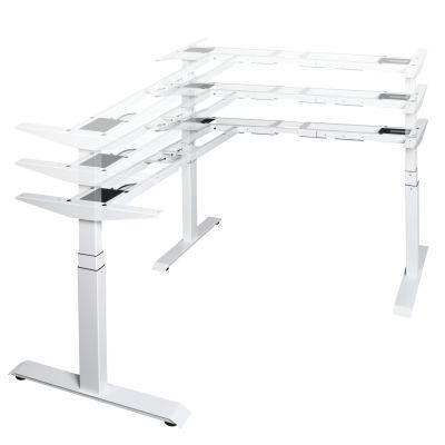 Adair 90 Angle L-Shaped Three Motors Electric Office Computer Standing Desk Frame