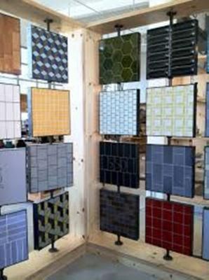 Tile Quartz Marble Mosaic Display Stand/Granite Sample Display Shelf/Modern Floor Stone Tile Display Stand