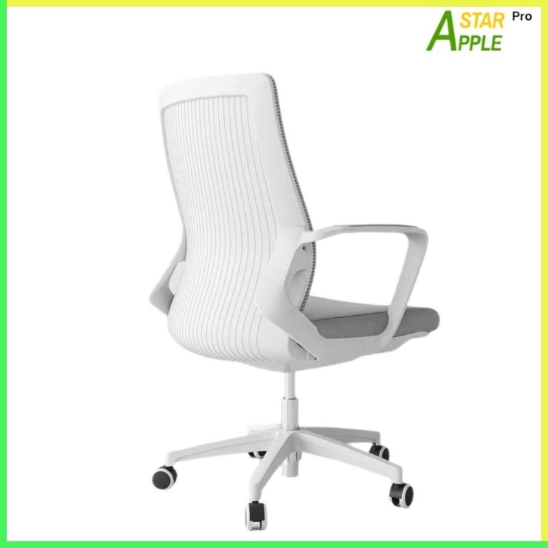 Elegant White Furniture as-B2122wh Office Chair with Durable Nylon Base