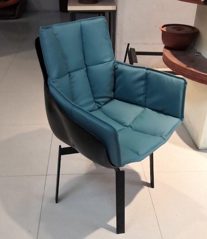 Modern Rotating Husk Dining Chair Hotel Designer Restaurant Luxury Swivel Muscle Chair Furniture
