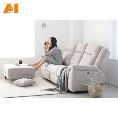 Top Rank Multi-Functional Fabric Electric Recliner Sofa Set Extendable Relaxing Sectional with USB Charge Smart Sofa Furniture Set