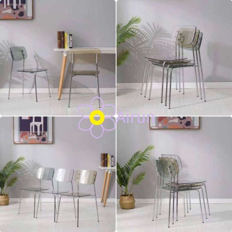 New Design Furniture Transparent Acrylic Wedding Chair Pillows Plastic Chiavari Chair