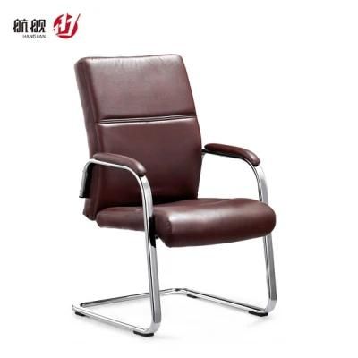 Sponge Upholstered Aluminum Frames Leather Office Chairs Furniture