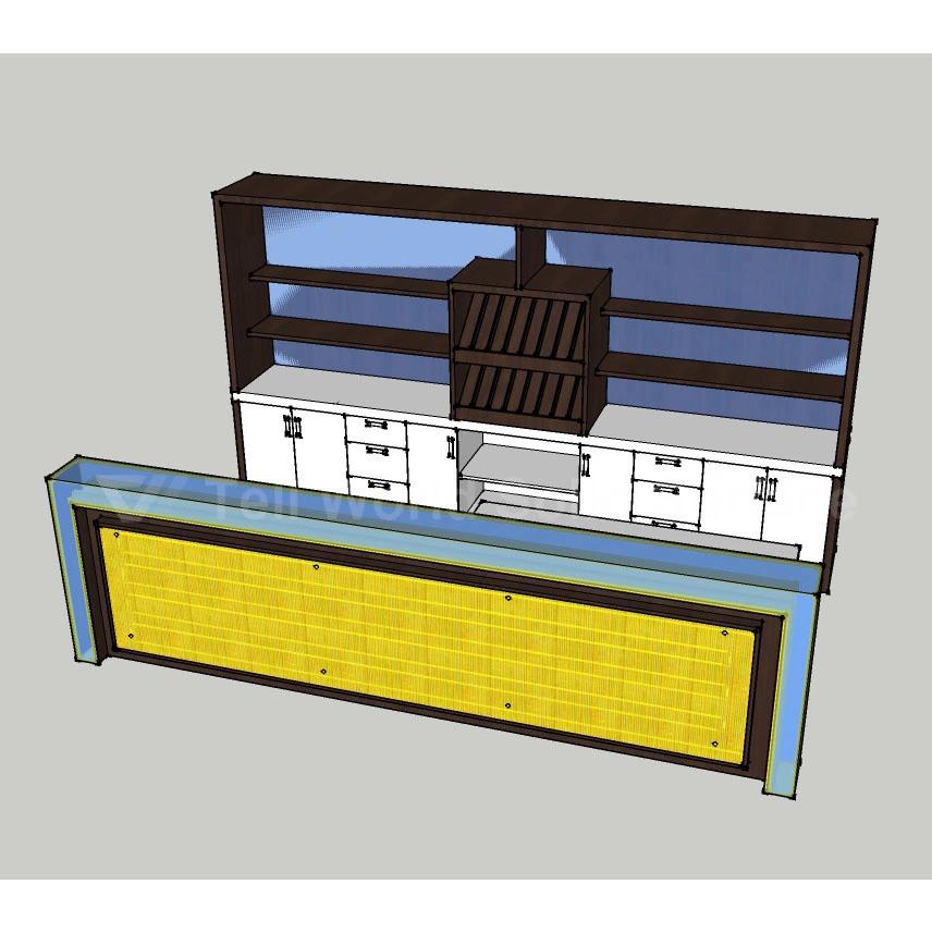 LED Bar Counter for Club Salad Bar Counter Restaurant Design